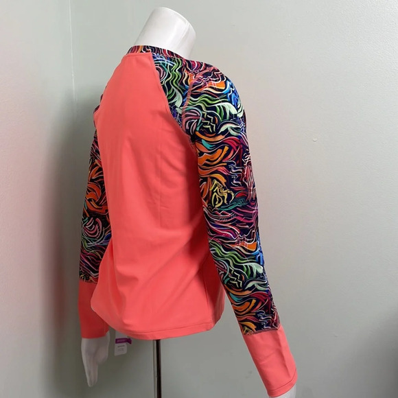NWT Athleta Girl Neon Rashguard - Picture 8 of 10